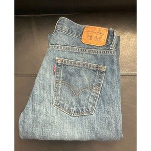 Levis 514 Mens Blue Denim Jeans Pants - Size 30x26 But Measures 29x26.5